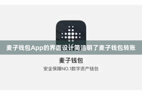 麦子钱包App的界面设计简洁明了麦子钱包转账