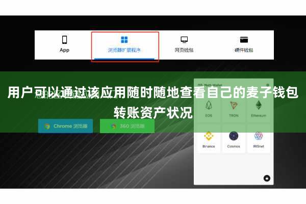 用户可以通过该应用随时随地查看自己的麦子钱包转账资产状况
