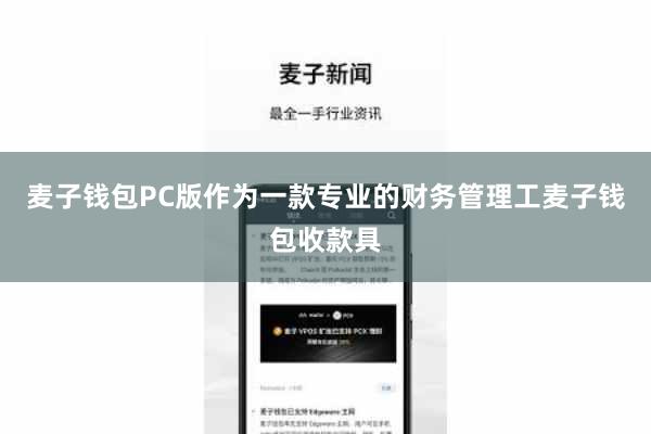 麦子钱包PC版作为一款专业的财务管理工麦子钱包收款具