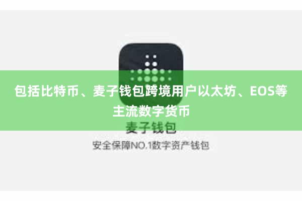 包括比特币、麦子钱包跨境用户以太坊、EOS等主流数字货币