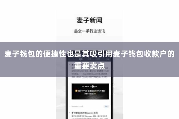 麦子钱包的便捷性也是其吸引用麦子钱包收款户的重要卖点