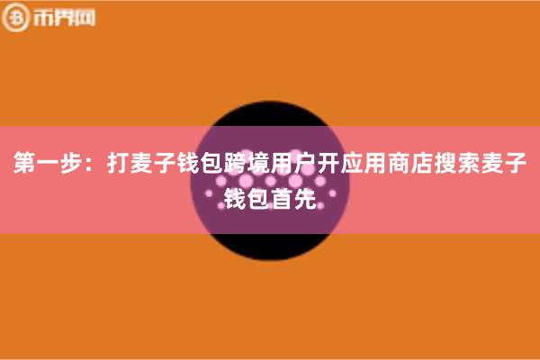 第一步：打麦子钱包跨境用户开应用商店搜索麦子钱包首先